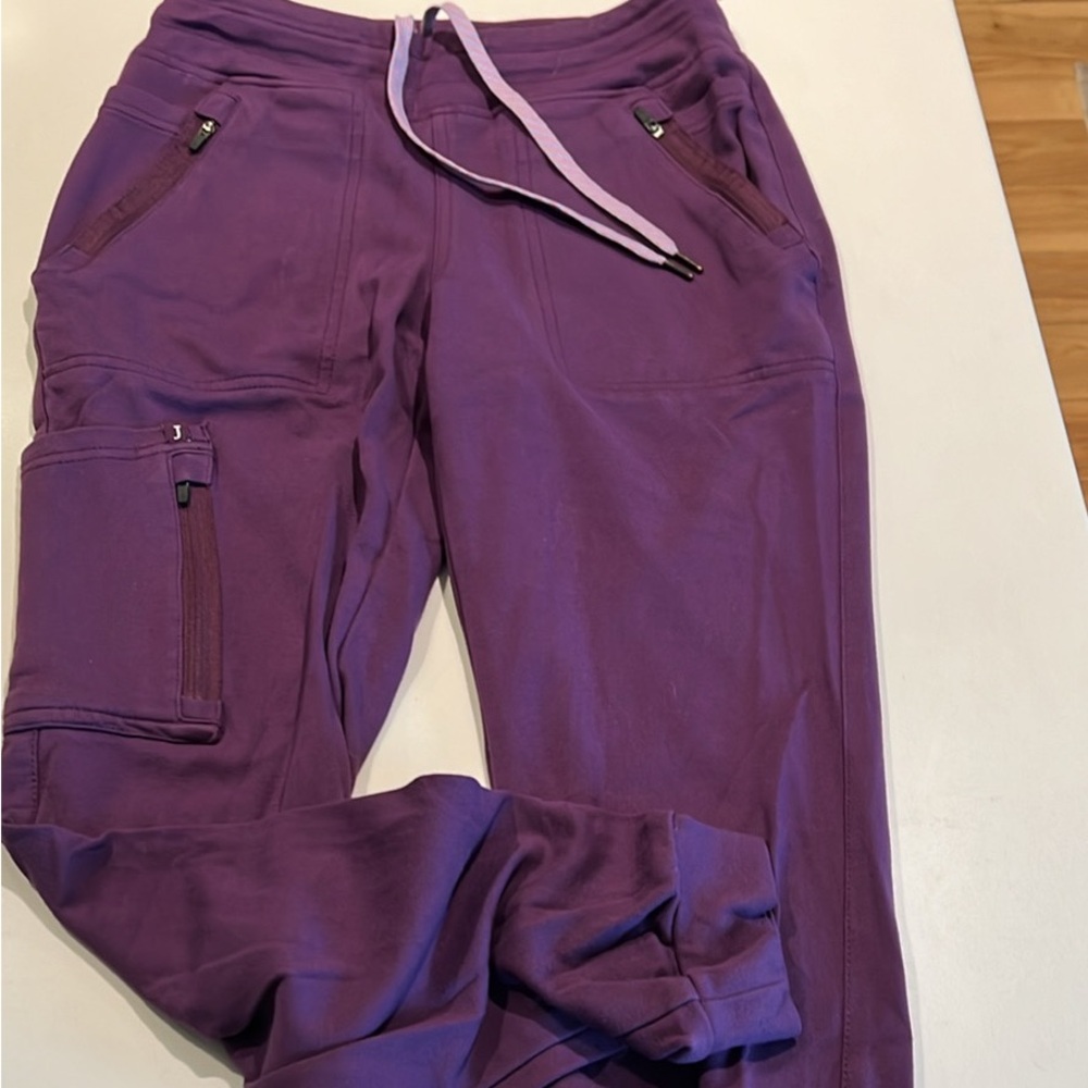 Jaanuu Deep Purple Apparel scrub pants